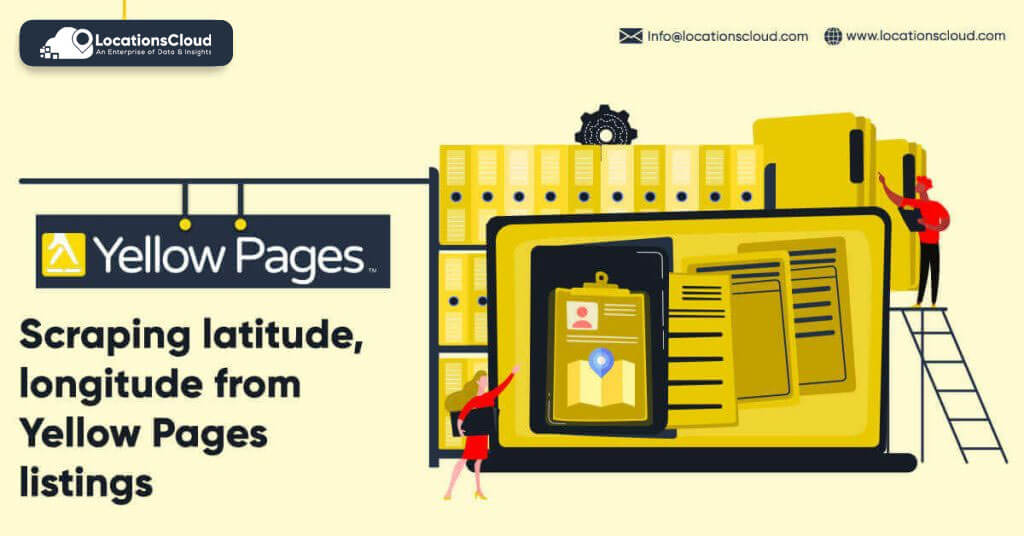 Scraping Latitude and Longitude from Yellow Pages Listings