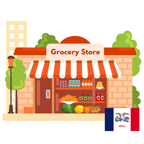 Top grocery chains in Iowa USA