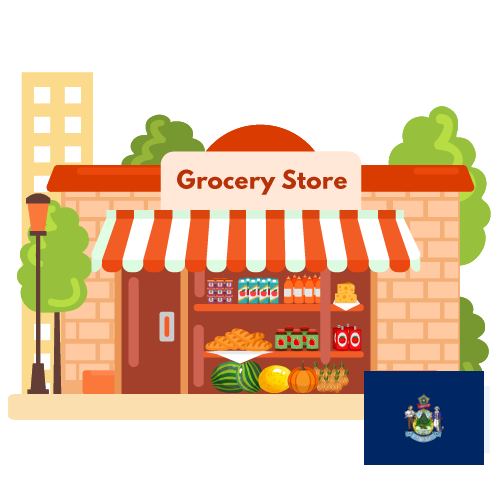 Top grocery chains in Maine USA