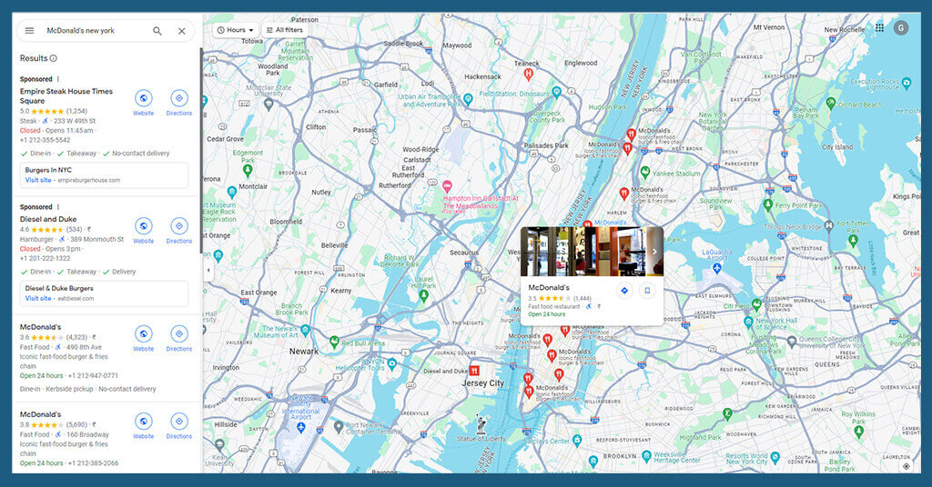what is a google map store locator 